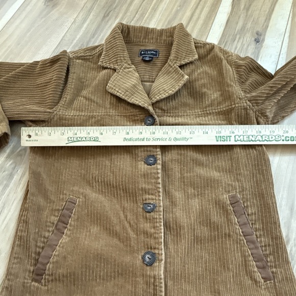 Bit & Bridle For Her Corduroy Jacket Womens S Tan Fall Coastal Grandma Boho - Picture 4 of 7